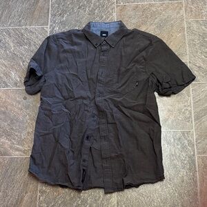 Vans Dark Brown Casual Button Down Shirt